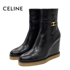 セリーヌ CELINE ブーツ ショートブーツ ウェッジソール トリオンフ