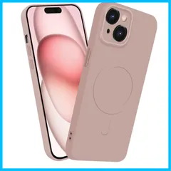 【在庫セール】マグネット搭載 ワイヤレス充電 15 スマホケース 15 耐衝撃 イフォン 全面保護 ストラップホールバンパー ケース いpほね15 シリコン 人気 MagSafe対応 薄型 いphone iPhone カバー [MiaoKeDa] ピンク