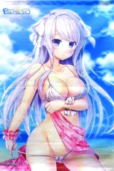 【中古】タペストリー 花園瑛美 描き下ろしB2タペストリー 「PS4/Switchソフト Eスクールライフ 完全生産限定版」 WonderGOOオリジナル特典