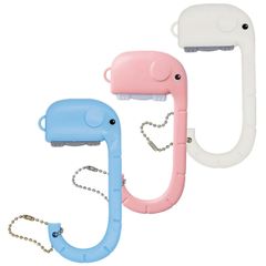 【在庫セール】3個 象 バッグハンガー、可愛い 財布フック テーブル デスクトップ用、携帯用 プラスチック Getrays テーブルフック バックパック キーホルダー 装飾、多機能 コートハンガー ために ホームオフィスでの使用