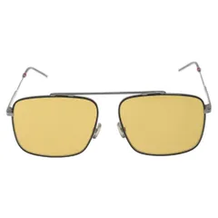 Dior HOMME (ディオールオム) ANS70 0220S パイロット シルバーフレーム ブルークリアレンズ サングラス CDアイコン メタリックのサムネイル