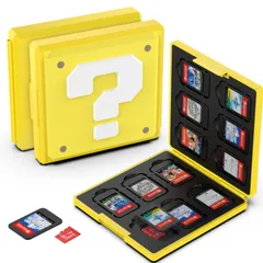 【迅速発送】GeeRic 12枚 ゲームカード 収納ボックス スイッチ 対応 ソフトケース 12枚Micro SD メモリーカード 収納可 Switch/Switch Lite/Switch OLED モデル対応 コンパクト 薄型 軽量 防塵 持ち運 傷つき防