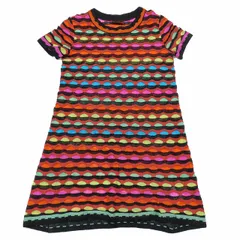 ミッソーニ MISSONI リネン混 半袖 ワンピース チュニック ショート丈 カットソー プルオーバー 38 マルチカラー/6YBAM7 レディース のサムネイル