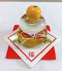 新品 ガラス製 鏡餅 お正月飾り迎春インテリア飾り クリスタル鏡餅