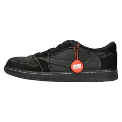 NIKE (ナイキ) ×TRAVIS SCOTT AIR JORDAN 1 LOW OG SP BLACK PHANTOM トラヴィススコット エアジョーダン1ブラックファントム ローカットスニーカー DM7866-001 US9.5/27.5cmのサムネイル