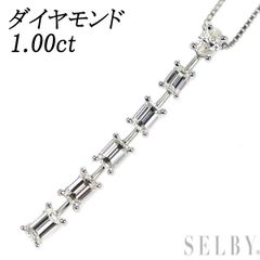 Pt ダイヤモンド ペンダントネックレス 1.00ct