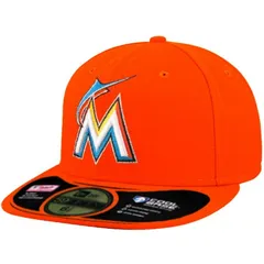 レア 旧モデル 59FIFTY ニューエラ Newera マイアミ マーリンズ Marlins 公式 road (11-2)