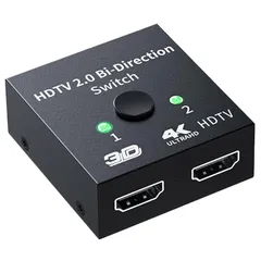 ★即日発送★【LUYING】HDMI切替器 4K/60HZ/1080p 互換スプリッター 双方向1入力2出力/2入力1出力電源不要 手動切替 PS3/PS4/Nintendo Switch/Xbox/DVDプレーヤーなど対応