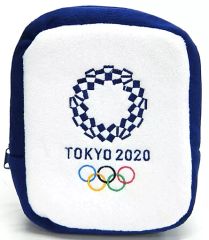 [중고] 잡화 도쿄 2020 올림픽 엠블럼 립 파우치 (블루)