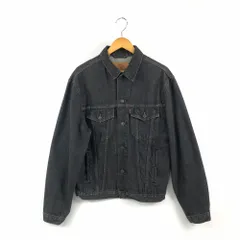 90s LEVI'S 70505 先染めブラックデニムジャケット 38 90s00s Levis デニムジャケット ブラック後染め（【Levi's