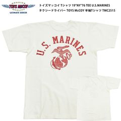 トイズマッコイ TOYS McCOY Tシャツ 19"NY"76 TEE U.S.MARINES タクシードライバー TAXI DRIVER 半袖Tシャツ TMC2515 オフホワイト 新品