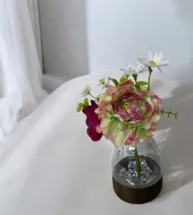 【造花】ラナンキュラスとアネモネのブーケ　春の花束/光触媒