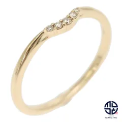 agete アガット K10YG 10金イエローゴールド ダイヤ0.03ct リング 指輪 約11号 ジュエリー アクセサリー ブランド