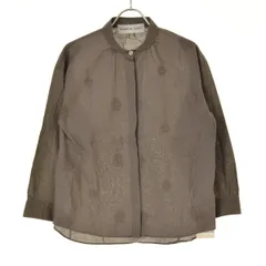 【STAMPANDDIARY】SD01SS416 ラウンドカラー エンブロイダリー 刺繍七分袖シャツ