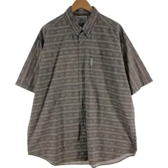 古着 コロンビア Columbia 総柄 半袖 ボタンダウンシャツ メンズXL相当/eaa539728