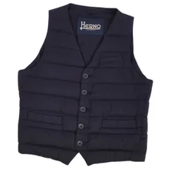 美品 ヘルノ HERNO ベスト ダウンベスト ジレ ナイロン 無地 アウター のサムネイル