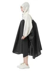 【在庫処分】通学 通勤 梅雨対策 雨具防風防水通気性の高 雨カッパ ロング 大きいサイズ レインコート 男女兼 メンズ レディース レインウェア クラシックポンチョ】 拡張版 収納袋付き 自転車、原付用、リュック対応【最新 レインポンチョ CALOICS] [