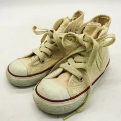 コンバース スニーカー ハイカット オールスター 3C186 キッズ男の子用 シューズ 靴 キッズ 女の子用 15サイズ ベージュ CONVERSE 【中古】