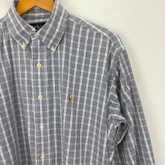 Ralph Lauren 90年代 YARMOUTH ボタンダウンチェック長袖シャツ サイズ15 1/2-33 07071703 01