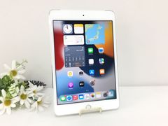 【美品】au iPad mini 4 Wi-Fi＋Cellularモデル 128GB A1550(NK772J/A) シルバー 〇判定 動作品