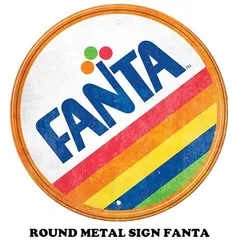 貴重ビンテージ！FANTA ホーロー看板 レトロ当時物！ ファンタ　両面タイプ！ Amazon.co.jp: デッドストック ホーロー看板 ブリキ看板 Fanta