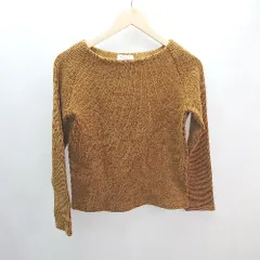 ◇ BEAUTY&YOUTH シンプル 大人 秋冬 カジュアル 長袖 ニット セーター サイズ表記なし M相当 キャメル レディース E  【1305020026306】