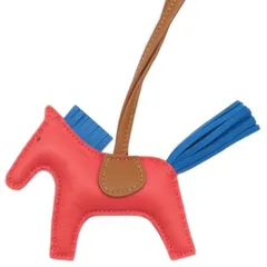 エルメス バッグチャーム ロデオPM セサミXローズサクラXマラカイト