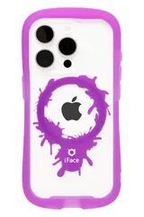 iFace Reflection Neo Magnetic iPhone 15 Pro ケース MagSafe 対応 クリア 強化ガラス (クリアパープル/ペイント)【アイフェイス アイフォン15 [クリアパープル/ペイント・iPhone 15 Pro 専用]