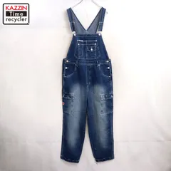 90s vintage カーゴ デニム オーバーオール レディース XLサイズ相当 ビッグサイズ オーバーサイズ