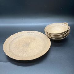 ★未使用品 たち吉 Adam&Eve 陶器皿 食器 大皿 丸皿 取り皿 6個セット★