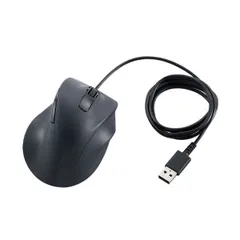 エレコム 静音有線マウス EX-G 5ボタン Sサイズ ブラック M-XGS30UBSKBK 1個