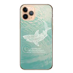 AQUOS sense7 SH-53C SHG10 ケース カバー アクオスセンス7 スマホケース ハードケース 海 鮫 サメ シャーク 水族館 ハワイ 沖縄 水 プール シルエット おしゃれ かっこいい カラー03