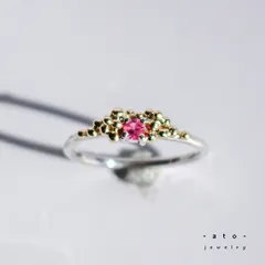 天然⁂ ◇アヤナスピネル K１８リング#10◇ 0.15ｃｔ アクセサリー(女性