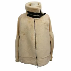 アルマーニ ジーンズ ARMANI JEANS ハイネックジャケット ロングネックブルゾン ボア 切替 6Y5B205NAMZ ベージュ 40のサムネイル
