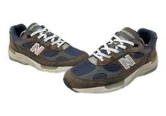 ニューバランス new balance 20年制 M992 ABZORB USA製 スエード ローカット シューズ 灰 茶 M992GG メンズ靴 スニーカー ブラウン 27cm 104S-810