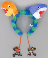 【中古】アクセサリー(非金属) ジョーズ＆ティラノサウルス カチューシャ 「JAWS×ジュラシック・ワールド」 ユニバーサル・スタジオ・ジャパン限定