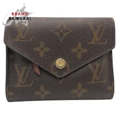 美品 ルイヴィトン モノグラム ポルトフォイユ ヴィクトリーヌ ブラウン M62472 三つ折り財布 折財布 コンパクトウォレット 500493【中古】