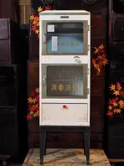 理容 美容 床屋 消毒器 消毒棚 ステリライザー ガラスケース 古道具