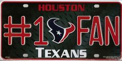 【3Dライセンスプレート】NFL公認 TEXANS テキサンズ