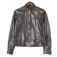 ラルフローレン ライダースジャケット レディース シンプル ジャケット アウター 古着 服 アパレル RALPH LAUREN ブラック 黒 シルバー金具 シープスキン    春 秋【中古品】