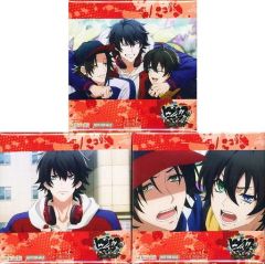 [중고] 배지 핀즈 Buster Bros!!! 40mm 스퀘어 캔 배지 3개 세트 [Blu-ray/DVD 히프노시스 마이크-Division Rap Battle- Rhyme Anima 1] 아미아미 구입 특전