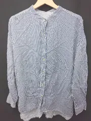 ◇ Θ CIAOPANIC TYPY ストライプ 長袖 シャツ ブラウス サイズONE ネイビー ホワイト レディース E  【1411130014277】