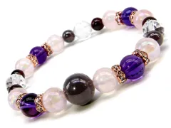 恋愛運 ガーネット アメジスト ブレスレット パワーストーン ブレスレット レディース 天然石 数珠 アクセサリー