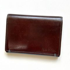 Paul Smith 総革仕上げ コードバン 名刺入れ ブラック 最上位モデル