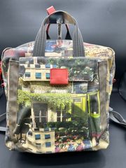 👜ARUKAN アルカン2wayバック 転写プリント 風景柄👜
