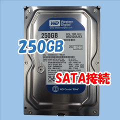【中古動作品】Western Digital 3.5インチHDD SATA(Serial ATA) 250GB WD2500AAKX-193CA0①