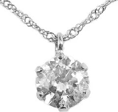 [あなたと私の宝石箱] プラチナダイヤモンド ネックレス 一粒 ペンダント ・Pt900プチネックレス・0.30カラット SI -G～Hカラー上質一個石【ギフトラッピング無料】♡母の日♡クリスマスプレゼント♡ホワイトデー♡誕生日♡記念日♡