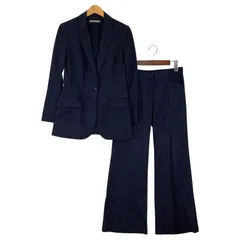 theoryネイビースーツセットアップ　ジャケットサイズ0 パンツサイズ2 ニッセン スーツ パンツ 小さいサイズ レディース リスピィシリーズ