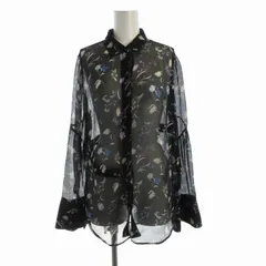3.1 フィリップリム 3.1 phillip lim シャツ ブラウス 花柄 シアー シースルー 長袖 0 黒 ブラック /ROのサムネイル