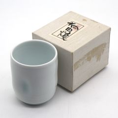 再値下【美品】井上萬二窯 井上康徳作 湯呑 青白磁 - メルカリ